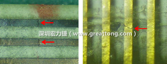 如果擔(dān)心這個(gè)方法可能對(duì)弄斷銅箔線路，也可以試著將銅箔線路旁沒(méi)有銅箔的位置切開(kāi)，然后試著撕開(kāi)剝離外層護(hù)膜(cover film)，達(dá)到相同的目的