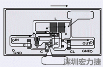 圖2：升壓電路的PCB設(shè)計示例。
