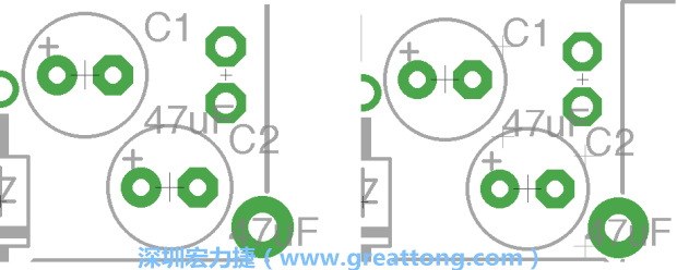 如果你尚未使用「分離工具（Smash Tool）」將所有的名稱和量值標(biāo)簽從各自對應(yīng)的元件上分離，你將會(huì)發(fā)現(xiàn)你無法從元件上獨(dú)立地移動(dòng)一個(gè)尚未進(jìn)行分離的標(biāo)簽（如左下圖所示），但是對于已經(jīng)執(zhí)行過分離的元件（如右下圖所示）來說，它們的標(biāo)簽都可以獨(dú)立地操作。
