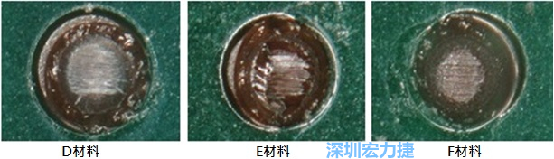 圖14- 冷球拉力試驗后，光學顯微鏡下的失效模式